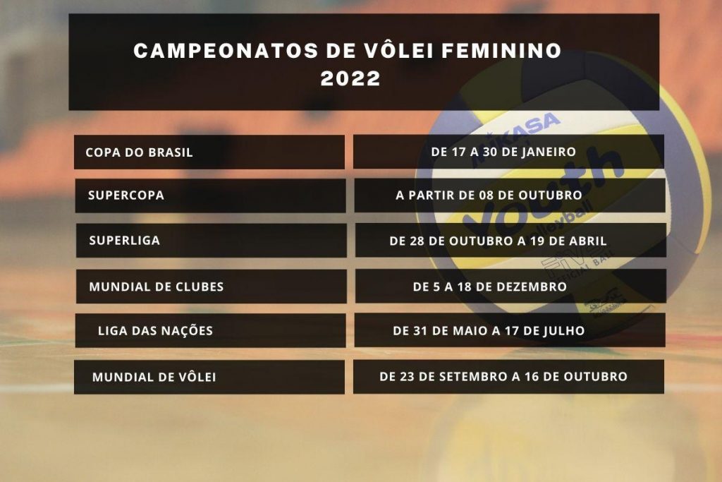 women's volleyball calendar 2022